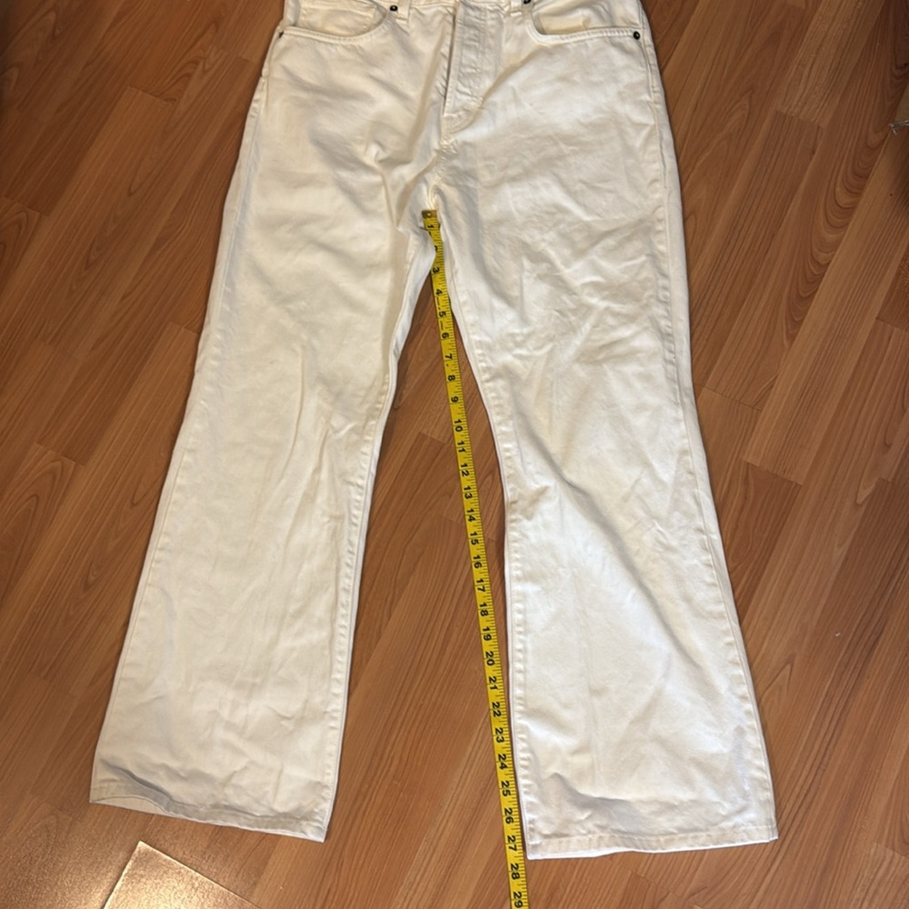Nili Lotan Juliet Women's White (cream) Jeans, size 29. **hemmed** - Picture 10 of 12